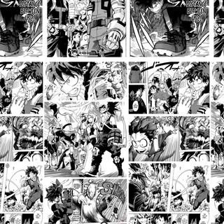 Papel de Parede Adesivo Boku no Hero Anime Mangá Quarto 1m x 50cm