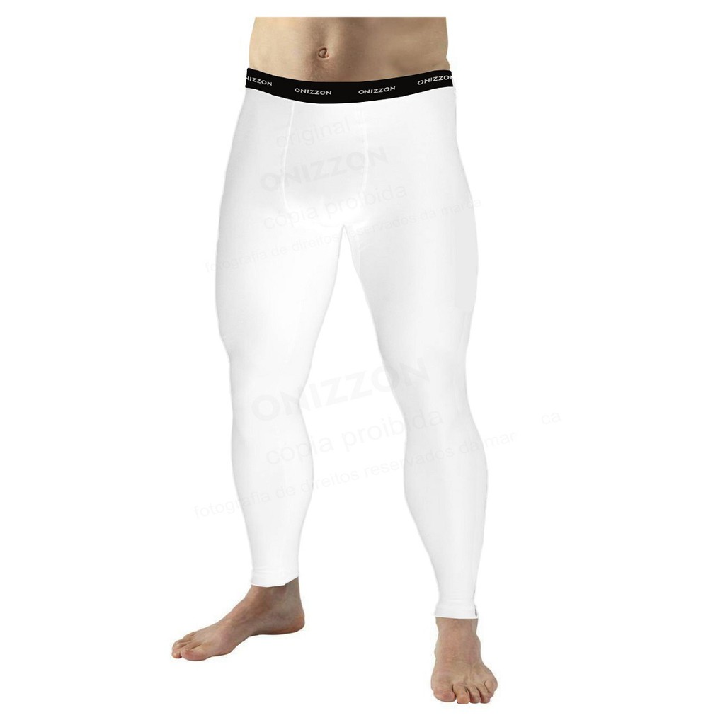 Calça Legging Térmica Frio de Compressão Esportiva Masculina