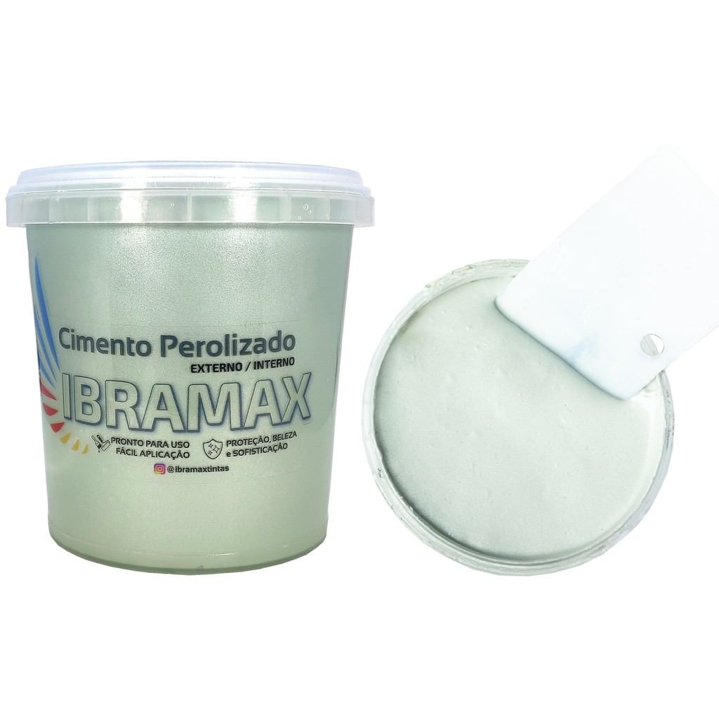 Cimento Queimado Perolizado Cinza Florença 1,5 kg mais espátula de ...