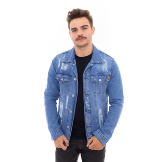 Jaqueta jeans masculina blue hot sale steel