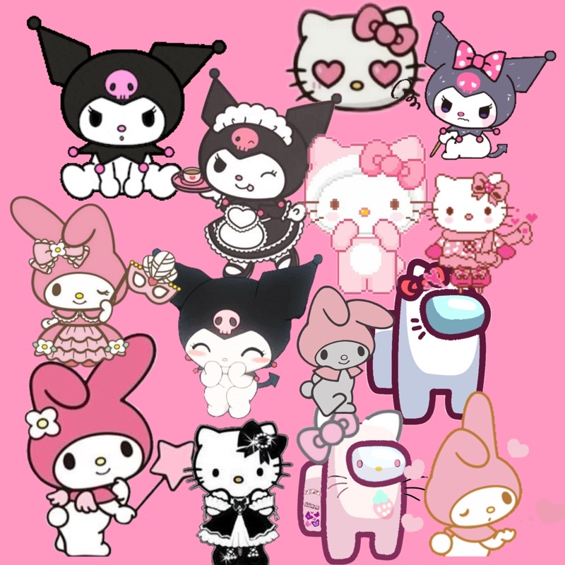 adesivos 30 pçs kawai hello kitty ,kuromi e my melody | Shopee Brasil