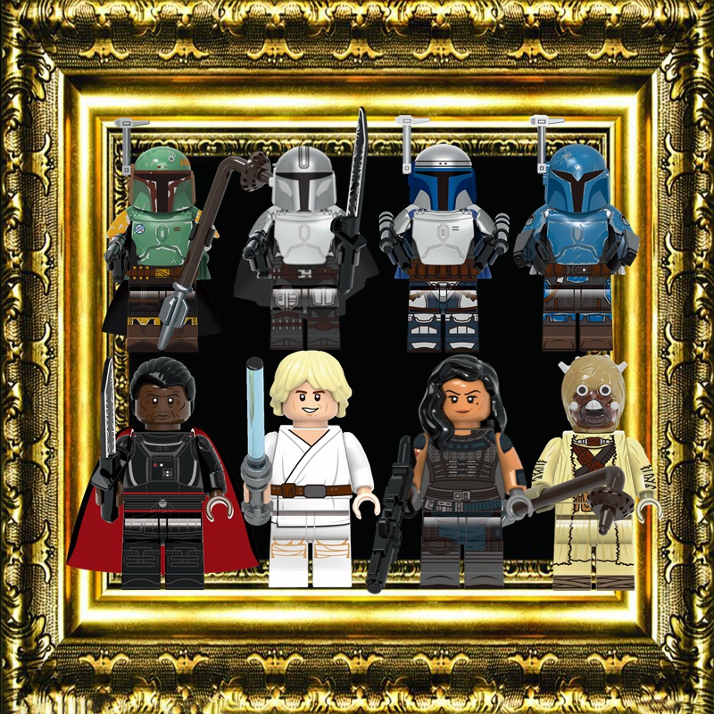 Din Djarin Jango Fett Blocos De Construção De Brinquedos Para Crianças