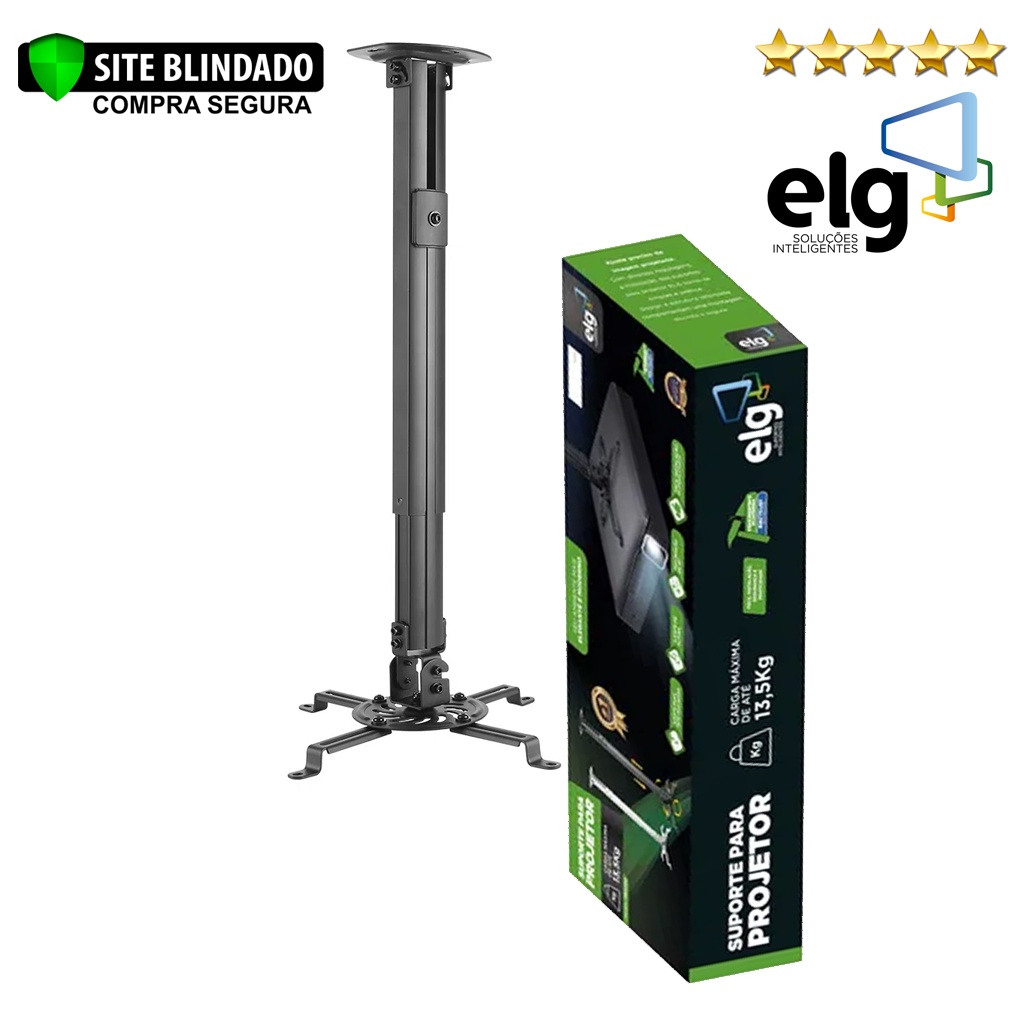 Suporte P/ Projetor Até 13.5kg Altura 54 À 90cm Pro1100 ELG