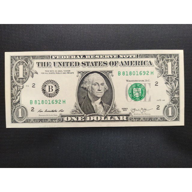 Cédula de 1 dolar do Estados unidos da América 2017 FE ( Letra C ...