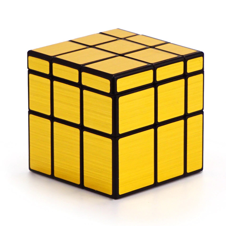 Cubo Mágico Profissional 3x3x3 Blocks Dourado Cuber Pro na Tyzu Toys