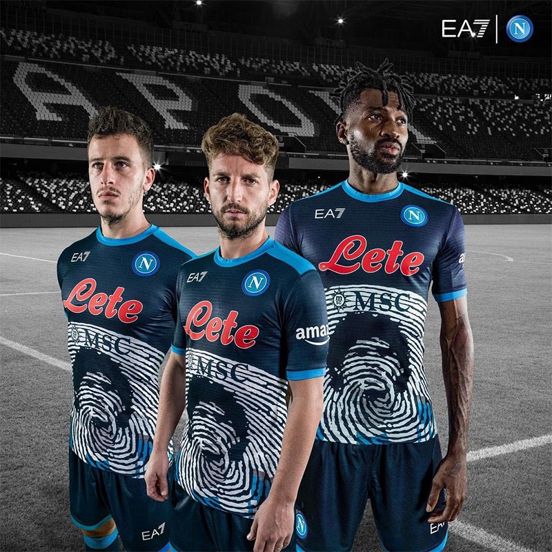 Napoli 2021-22 EA7 Maradona Camiseta de futebol