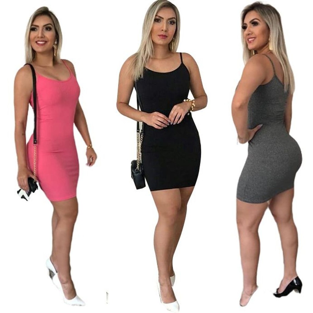 Vestido de manga curta sales colado