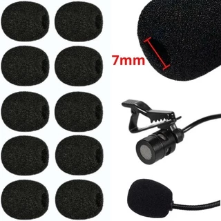 Kit 10 Espumas Microfone Lapela Headset Filtro Protetor