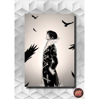 Quadro Metalizado Gon e Killua hunter x hunter Anime Placa Decorativa