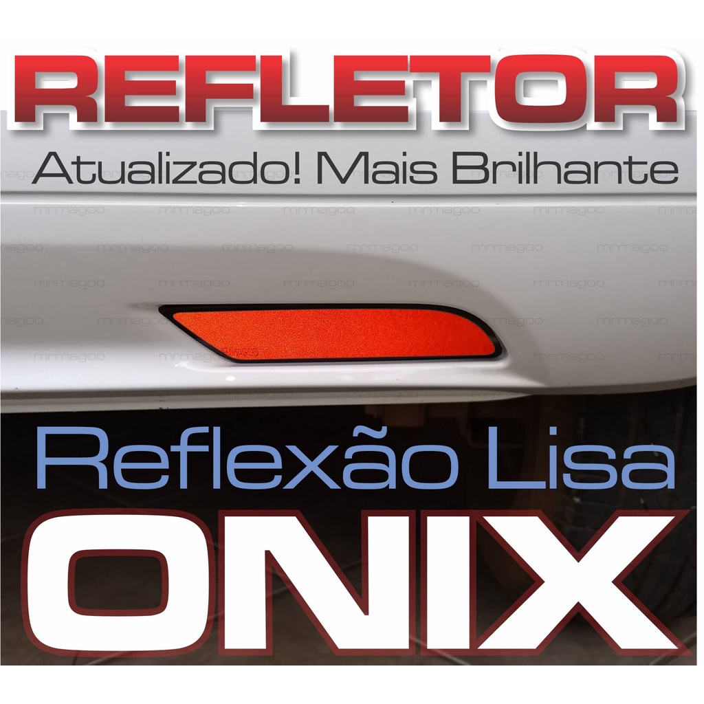 Refletor Tapa Buraco Para-choque Adesivos para Carro ONIX LT LTZ LS 2013 2014 2015 2016 Acessórios para Carro MRMAGOO