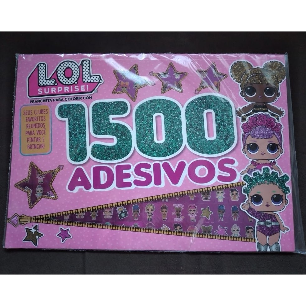 L.O.L. Surprise! OMG - Prancheta para Colorir com 1500 Adesivos