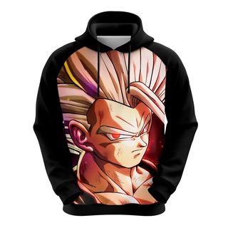 Blusa De Moletom Dragon Ball Goku E Vegeta Super Saiyajin Blue Anime Desenho  - Estampado