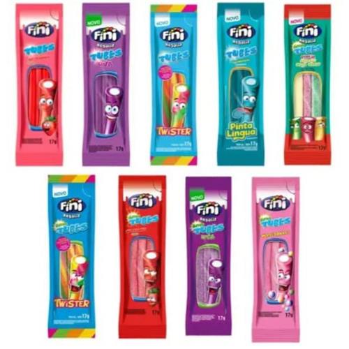 Bala Fini Tubes E Gelatina 15g Ou 17g Escolha O Sabor Shopee Brasil 0485