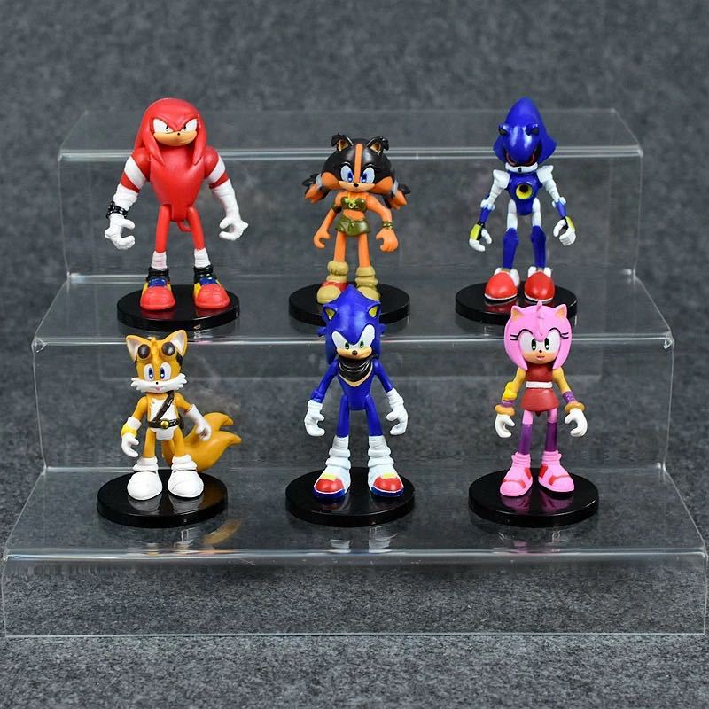 5 Sonic X figures 12 cm in blister, Sonic and his friends - AliExpress