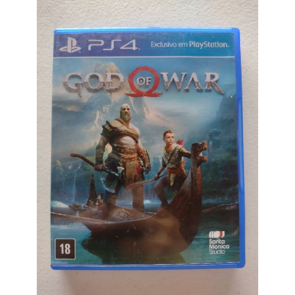 God of War Ps4 Usado - Game Mídia Física - Jogo Playstation 4 Original