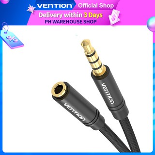 [Venção Cabo De Extensão De Áudio Macho Para Fêmea Fone De Ouvido Auxiliar Mic 3.5mm Smartphone Mp3 Mp4 Player Tablet