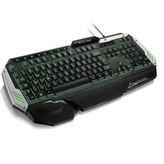 Warrior Gamer Teclado Preto E Prata Com Led Usb TC189