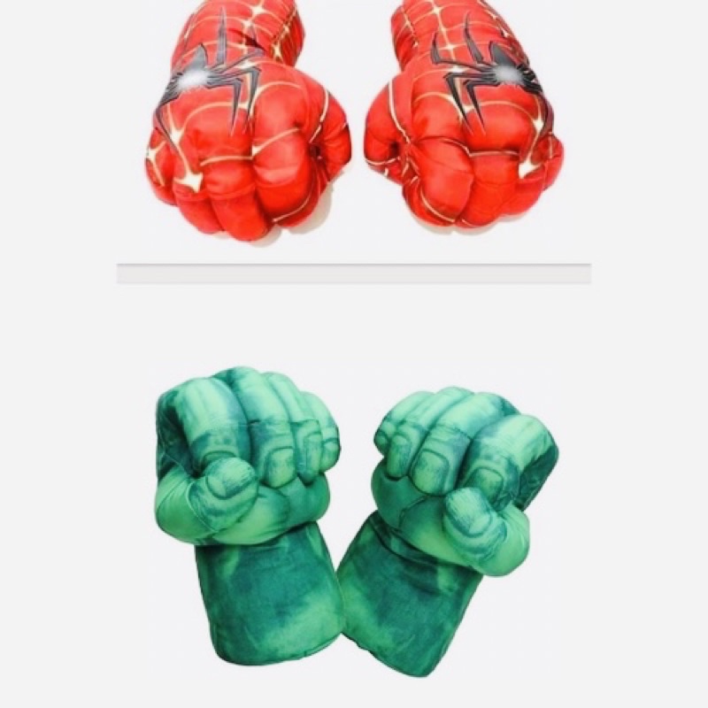Une Paire De Gants Hulk Super-héros Gants Cosplay Avengers Marvel