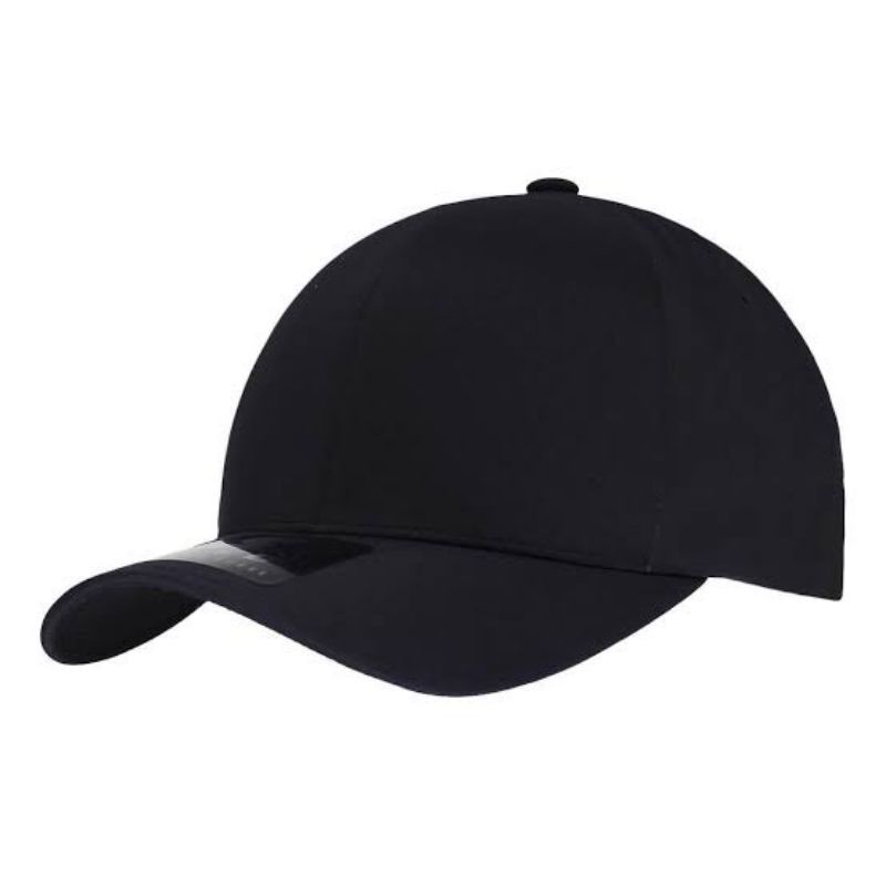 boné preto liso aba curva ajustável