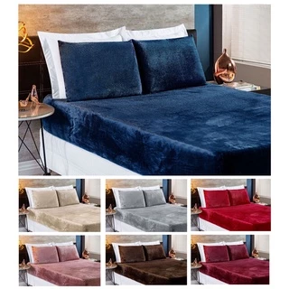 ROUPA DE CAMA CASAL QUEEN SIZE JOGO DE CAMA SOFT 03 PECAS MANTA FLANNEL ANTIALERGICO SUPER MACIO E QUENTINHO