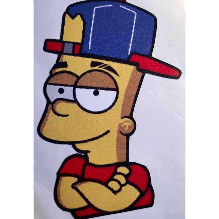 Adesivo Bart Simpson Shopee Brasil