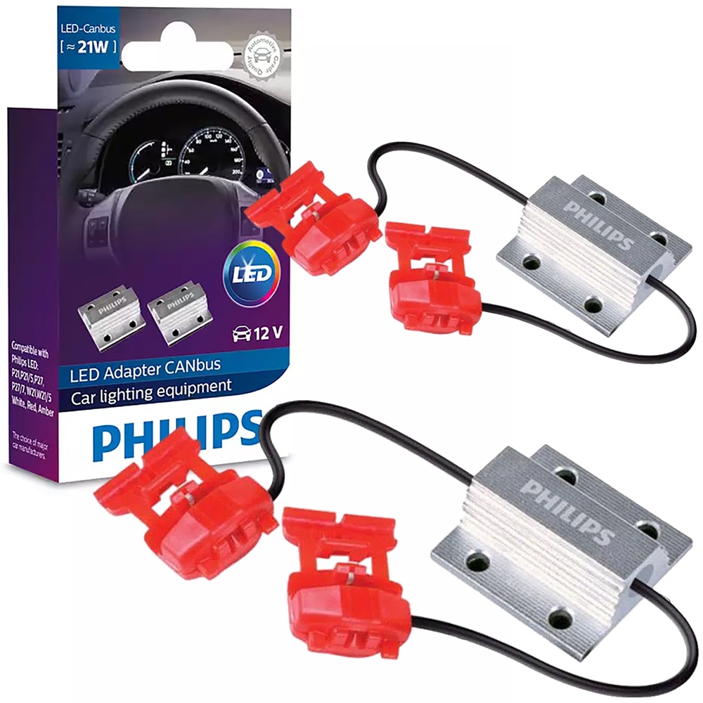 Canceller Adaptador Canbus Philips Lâmpada Led P21P21/5 W21 21W Par