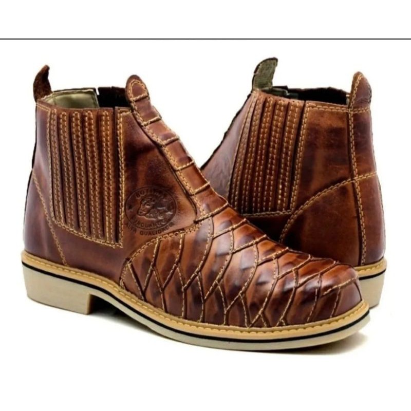 Bota country sale escamada masculina