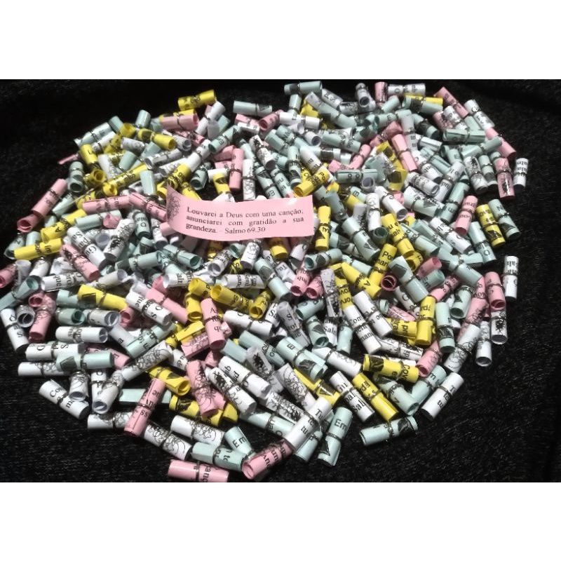 Versículos Bíblicos Enroladinhos (1000 Unidades)