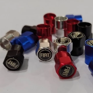 kit Biquinho Colorido para carro bico de pneu tampa de válvula - 4 peças - FIAT COLOR VARIADO