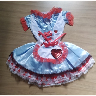 Vestido Cinderela Princesa Azul para Mulher, Fato de Alice no País das  Maravilhas, vestido adulto, mais