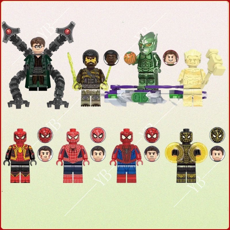 Brinquedos Do Homem-Aranha Minifiguras De Construção Montados Por Crianças Brinquedo Marvel Vingadores