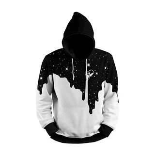 Blusa de frio moletom oldsen Balde de tinta algodao canguro com capuz e bolso P - GG e 16