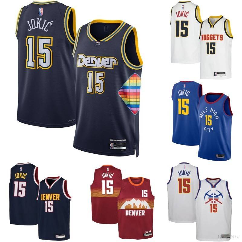 2022 N-BA Jersey Denver Nuggets Jokic Classic Colete Esportivo Edição ...