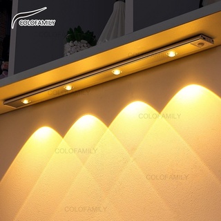 3 Cor Regulável Cat Eye Light Strip Desk Lamp LED Sensor De Movimento Luz Recarregável USB Cozinha Armário Roupeiro Lâmpada 20/30/40 Cm
