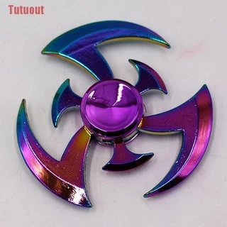Brinquedo R118 Tutuout Rainbow Metal Finger Spinner Rolamento Spinner Adulto Brinquedos Para As Crianças