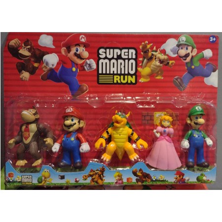 Coleção Cartela Super Mario 5 Bonecos em Oferta na Shopee