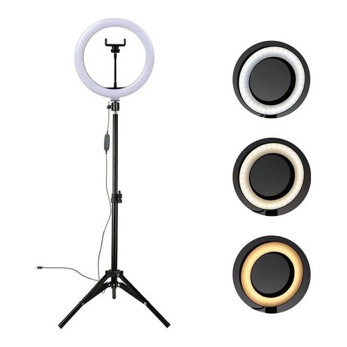 Ring Lighr Iluminador Led 26cm / 10 Polegadas + Tripé De Mesa ou 2m SELFI para CELUALR