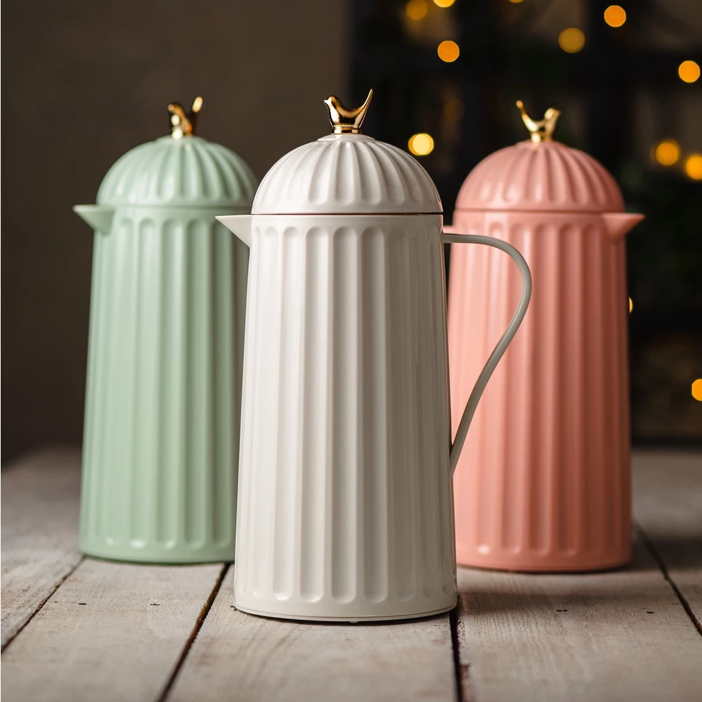 Garrafa Térmica Café Chá de Plástico Bird 1 litro Wolff Diversas Cores