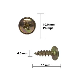 PARAFUSO CHIPBOARD FLANGEADA 4,5 MM - PHILIPS 100 PÇS