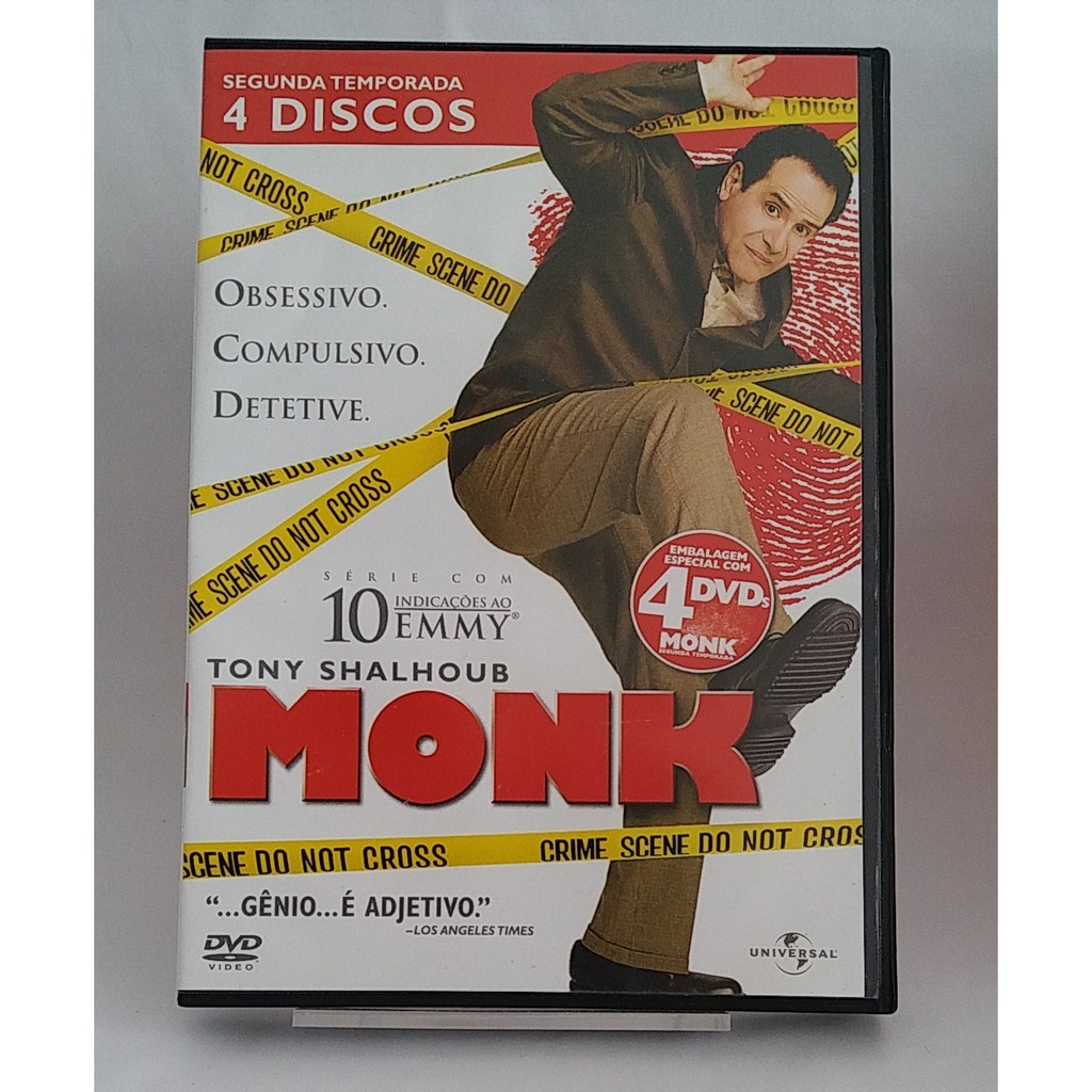 DVD MONK - TEMPORADAS - 1, 2, 3, 4, 5, 7, 8 - ORIGINAL BOX