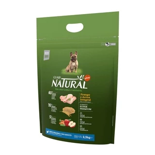 Ração Guabi Natural Cao Adulto Pequeno Frango/Arroz 2,5Kg em Oferta na Shopee