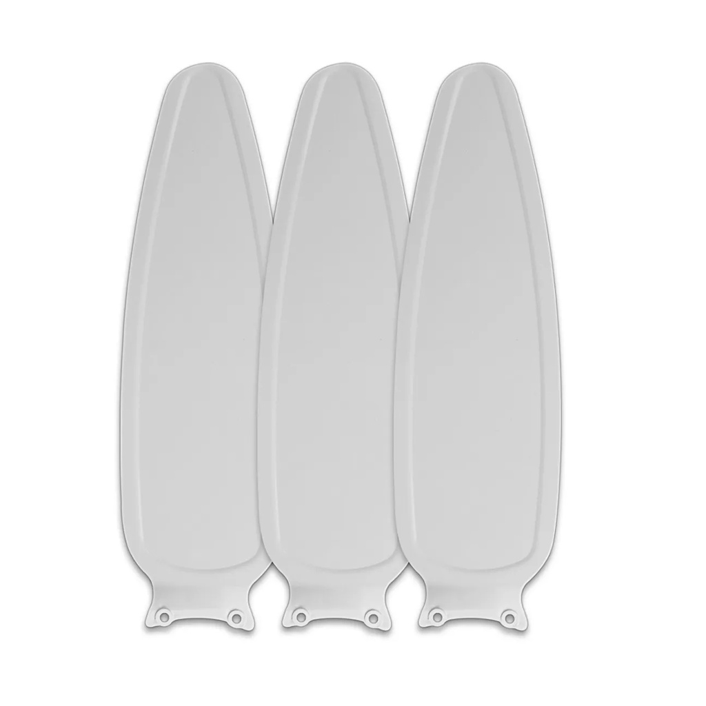 Conjunto Hélice 3 Pás Ventilador De Teto Wind Ventisol Branco Injetável