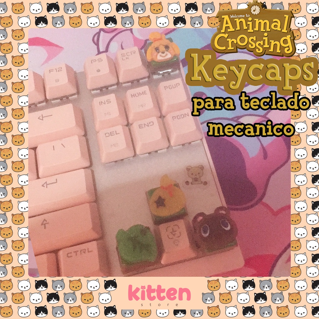 KEYCAP Animal Crossing para teclado mecânico | Shopee Brasil
