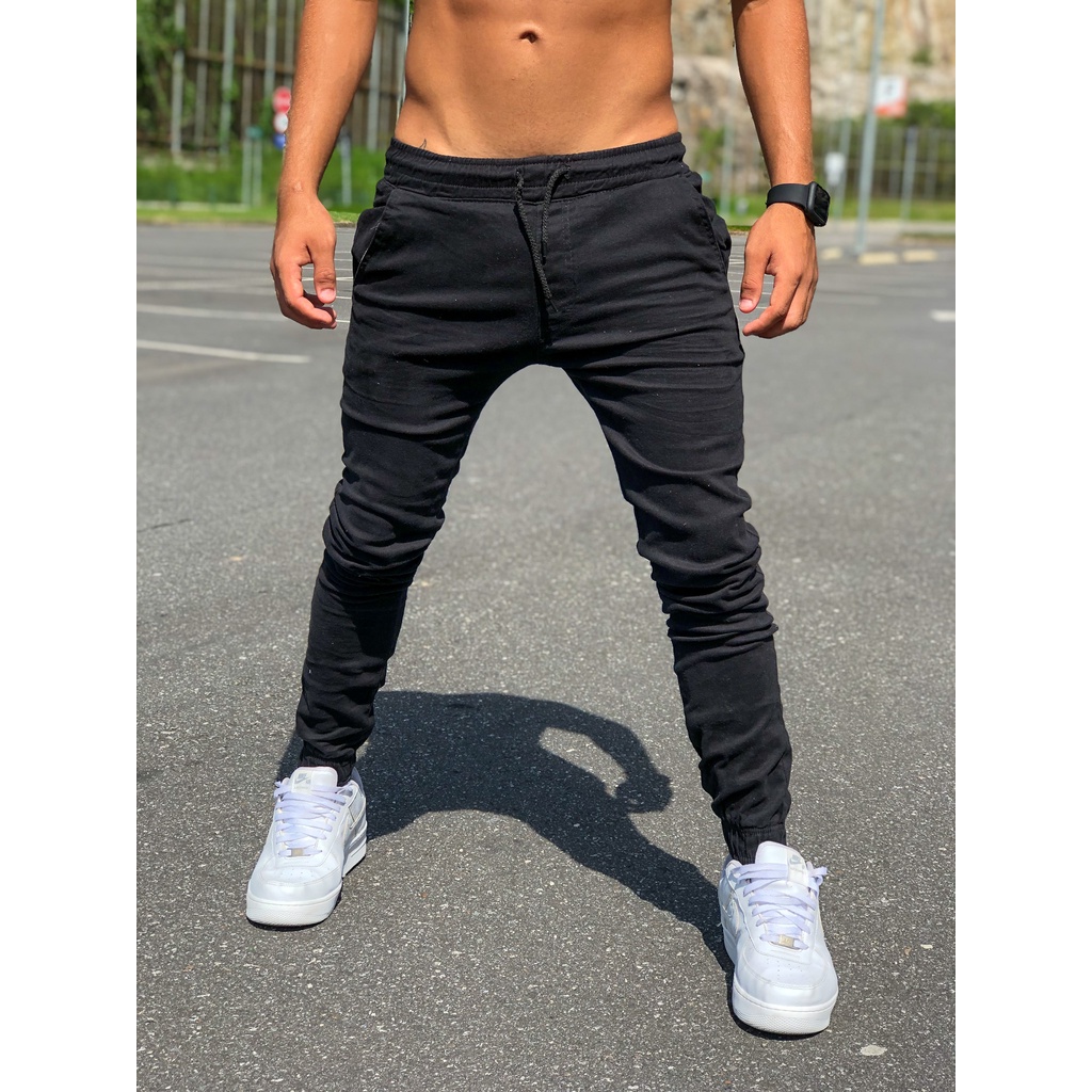 Calça jogger hot sale masculina slim