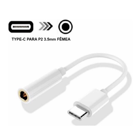 Adaptador Para Fone De Ouvido P2 / Tipo-c Galaxy S10 S20 S21 Note 234