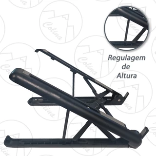 Suporte Ajustável Base Notebook Tablet Laptop Portátil Regulável Dobrável