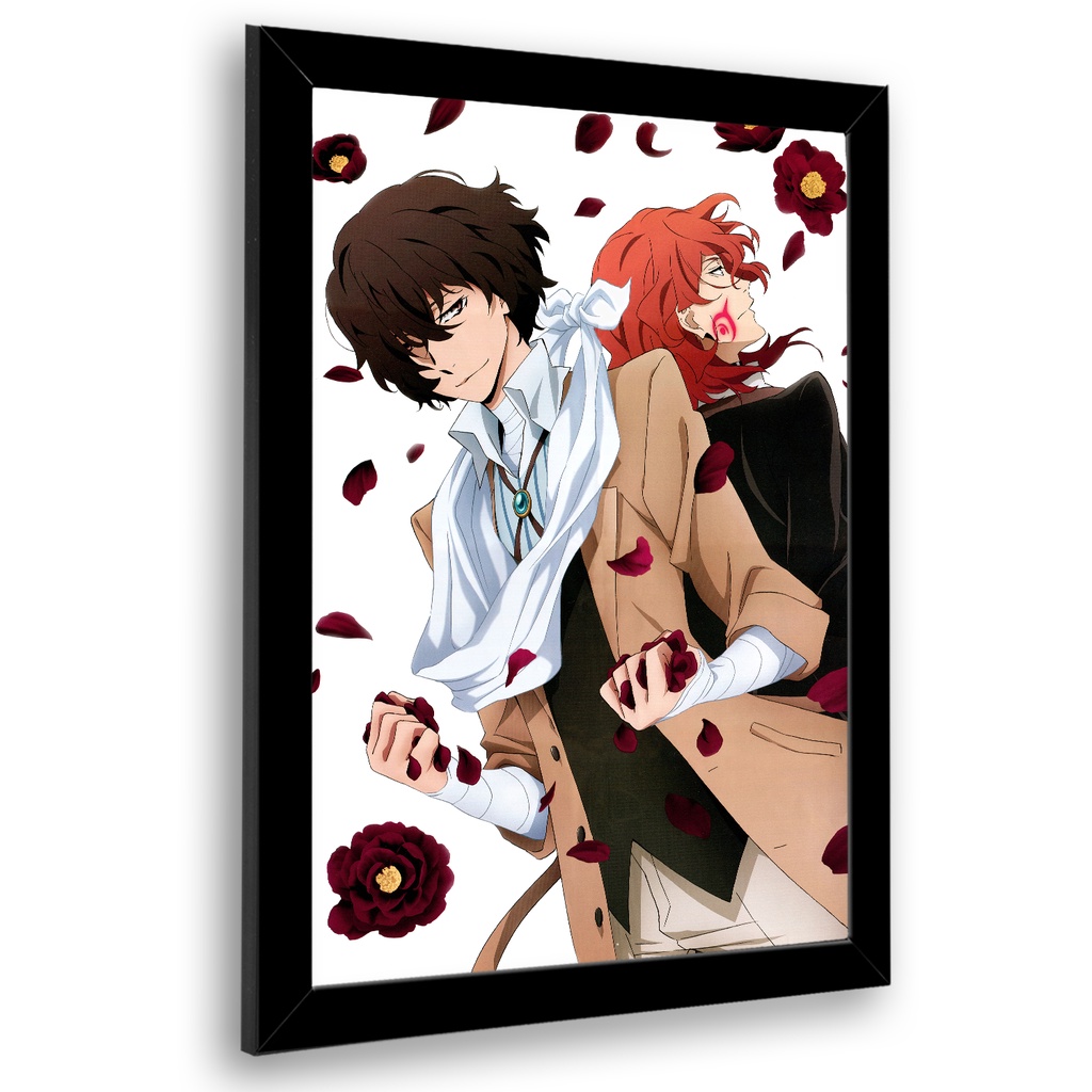 Quadro Bungo Stray Dogs Dazai e Chuuya 23x33cm | Shopee Brasil