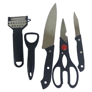 Kit Cozinha Faca Ralador Tesoura Novo 5 peças