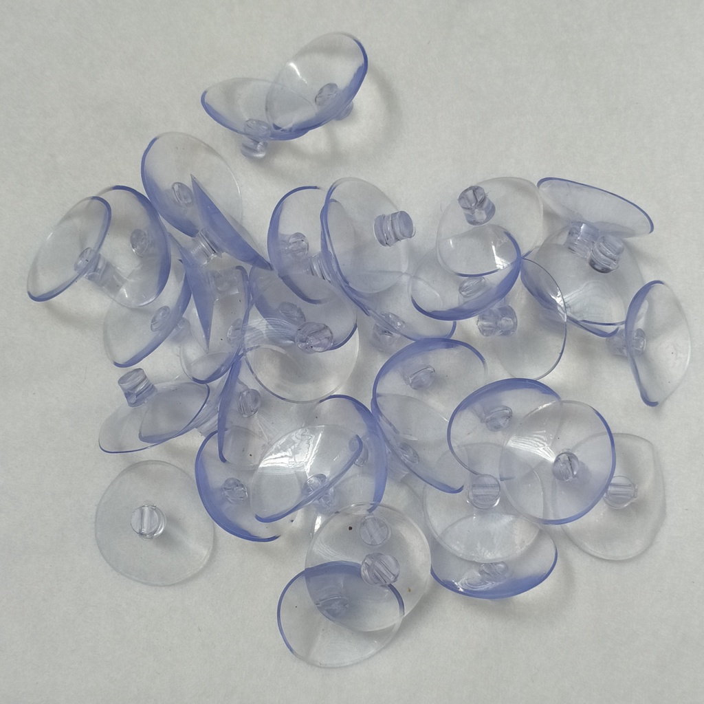 Ventosas De Silicona Transparente Antideslizantes - Pack De 10 Unidades, Diámetro 20 Mm