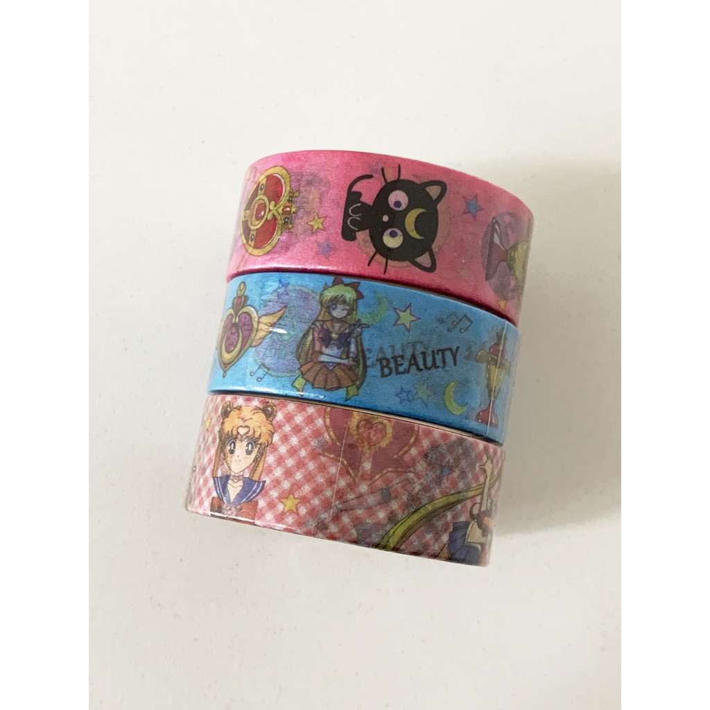 Sailor Moon Washi Tape. Kawaii Washi Tape. Anime Washi Tape